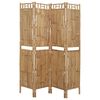 vidaXL 4-Panel Room Divider Bamboo 63"x70.9"