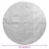vidaXL Pool Cover Grey Thick PE film with air chambers 20.8 ft in diameter
