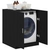 vidaXL Washing Machine Cabinet Black Oak 27.76 x 28.15 x 36.02 in