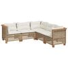 vidaXL Garden Sofa Set Beige