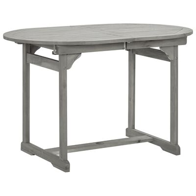 vidaXL Patio Dining Table (47.2"-66.9")x31.5"x29.5" Solid Acacia Wood