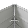 vidaXL Planter Light Grey 195 x 100 x 45 cm Galvanised Steel