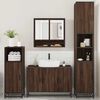 vidaXL Bathroom Furniture Set Brown Oak Engineered wood, metal Large