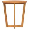 vidaXL Patio Side Table Round Ø27.6x29.5" Solid Wood Acacia