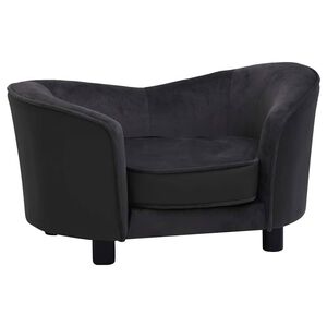 vidaXL Dog Sofa Black