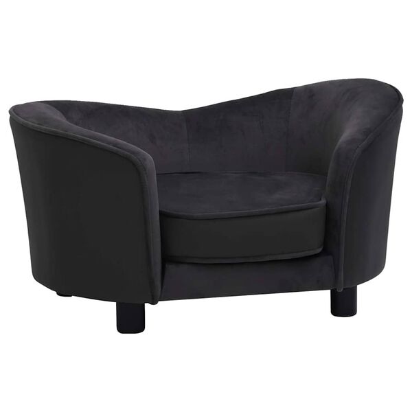 vidaXL Dog Sofa Black