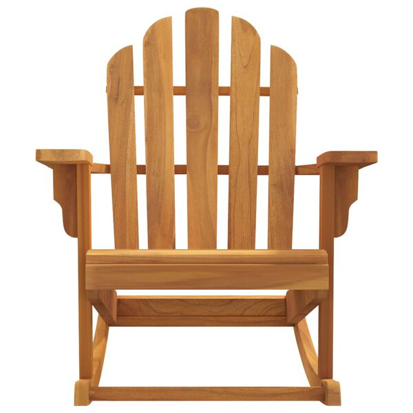 vidaXL Garden Adirondack Chair Natural Teak Solid teak wood Standard