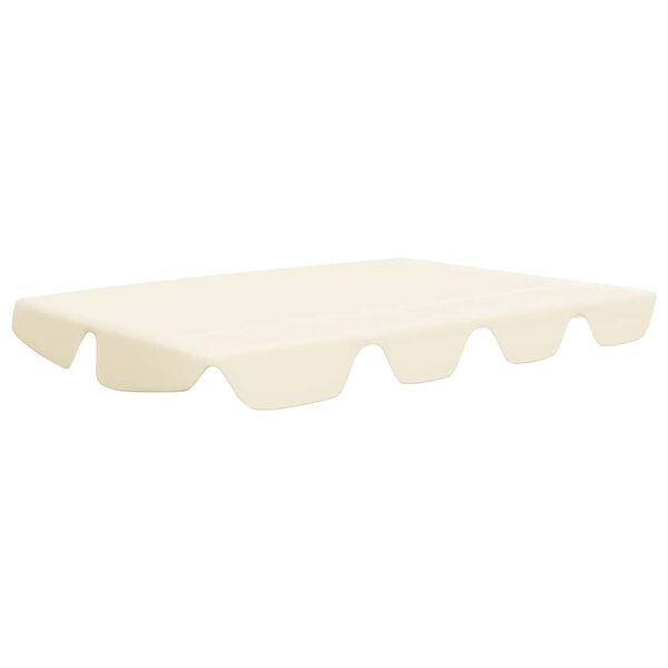 vidaXL Replacement Canopy for Garden Swing Cream 59.1"/51.2"x41.3"/27.6"