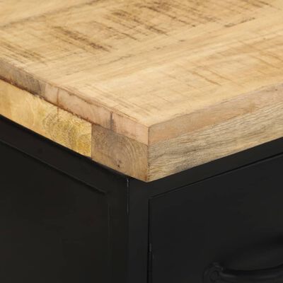 vidaXL Sideboard 18.5"x13.8"x29.9" Rough Mango Wood