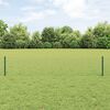 vidaXL Fence with Post Green 1.31 x 328.08 ft Steel and PVC
