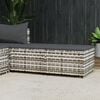 vidaXL Patio Footrest Set of 2 Grey