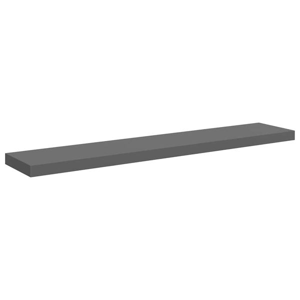 vidaXL Wall Shelf High gloss grey Honeycomb MDF Large