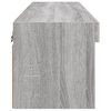 vidaXL TV Cabinet Gray Sonoma Engineered wood Compact