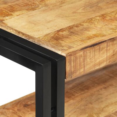 vidaXL Console Table 35.4"x11.8"x29.5" Rough Mango Wood