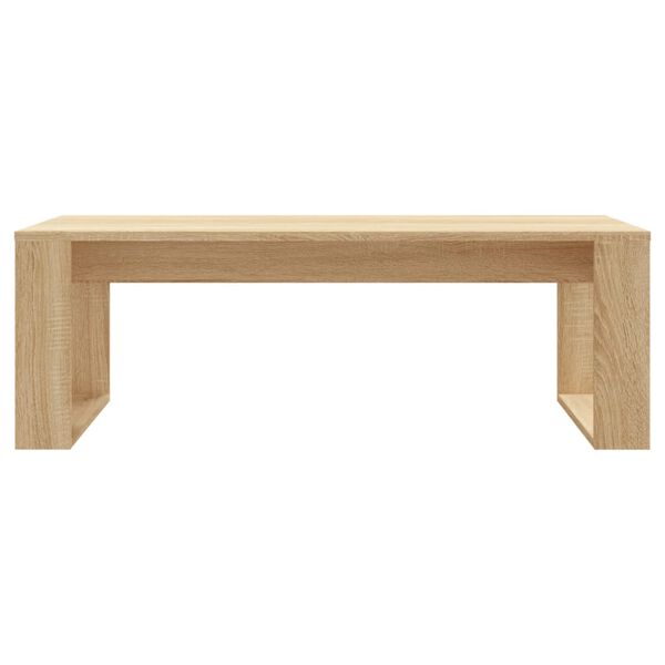 vidaXL Coffee Table Sonoma Oak Engineered Wood 40.2 x 19.7 x 13.8 in
