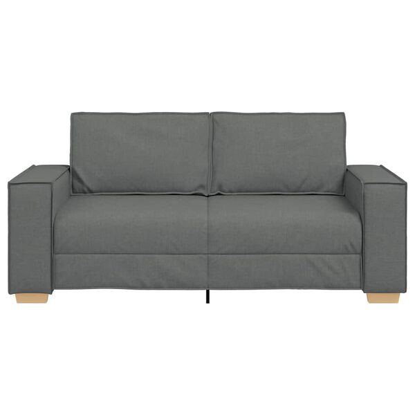 vidaXL 2-Seater Sofa Dark Grey 70.9"x30.7"x33.1" Fabric