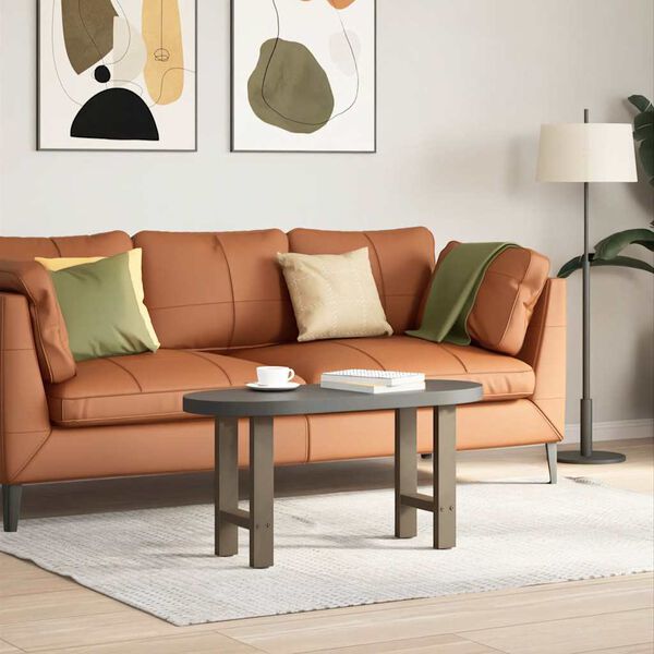 vidaXL Coffee Table Legs Set of 2 Natural Steel Steel Medium