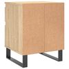 vidaXL Bedside Cabinet Set of 2 Sonoma Oak Engineered wood, metal Medium