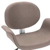 vidaXL Dining Chair Taupe 90% cotton, 10% polyester, plywood, metal