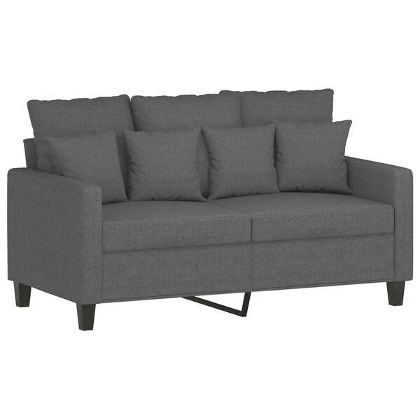 vidaXL Sofa Set Dark grey Fabric (100% polyester)