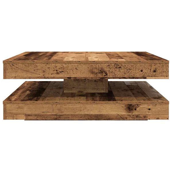 vidaXL Coffee Table Old wood Engineered wood Medium Rotatable