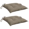 vidaXL Pallet Cushion Set of 2 Taupe Oxford fabric (100% polyester)