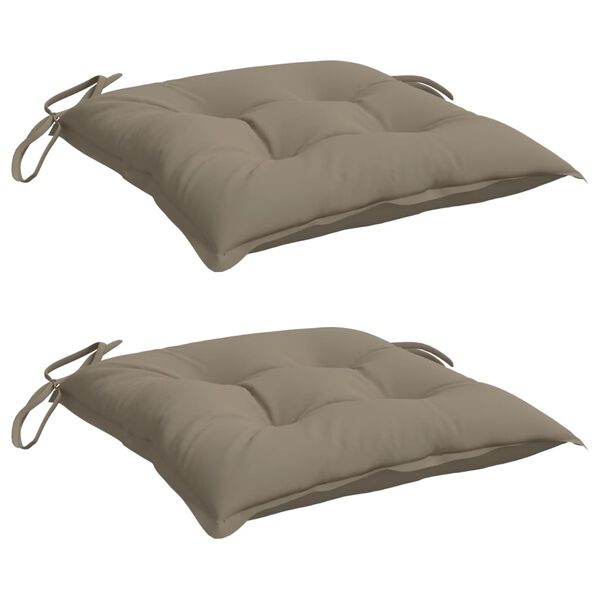 vidaXL Pallet Cushion Set of 2 Taupe Oxford fabric (100% polyester)