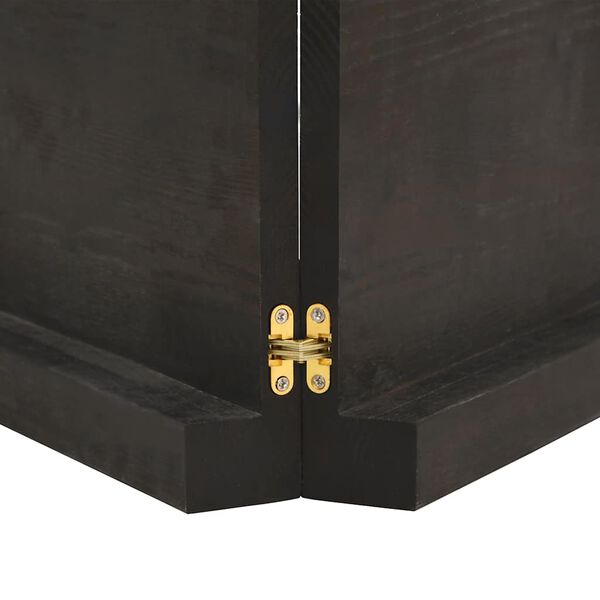 vidaXL Tabletop Dark Brown Solid Oak Wood 63 x 23.6 in Foldable