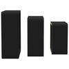 vidaXL Wall Cube Shelf Set of 3 Black MDF Large, Medium, Small