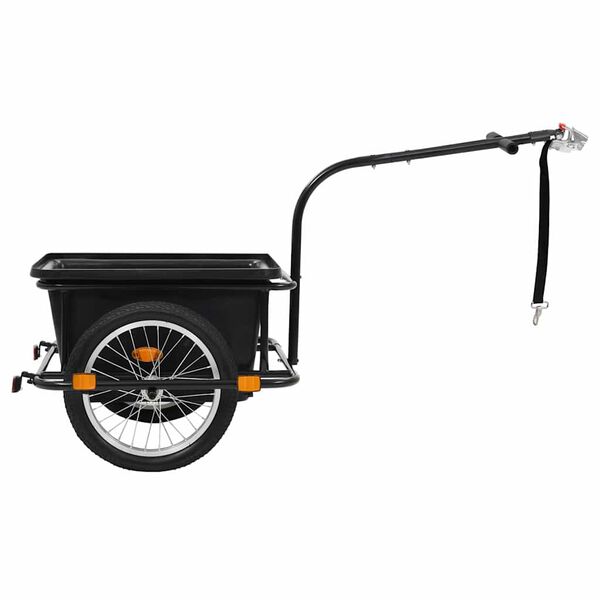 vidaXL Bike Trailer Black 13.2 gal