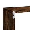 vidaXL Wall Cube Shelf Set of 2 Smoked Oak Engineered Wood Medium