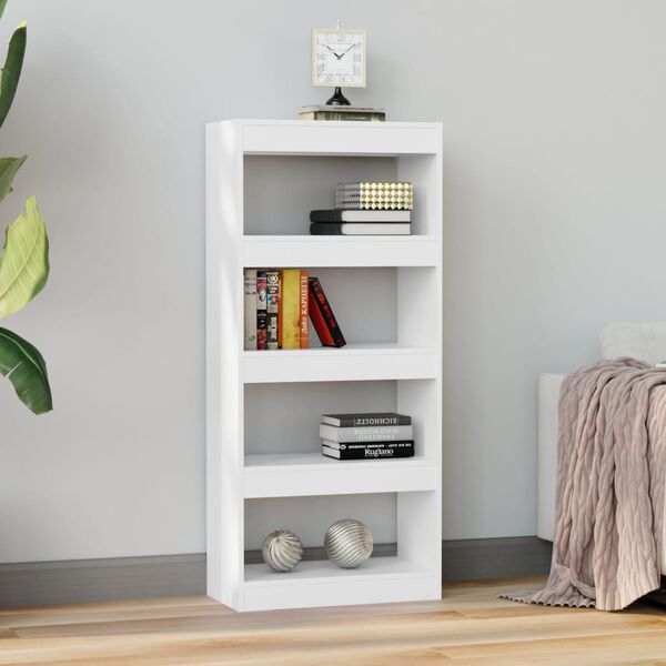 vidaXL Book Cabinet White Engineered wood Book Cabinet Rectangular