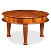 vidaXL Coffee Table Solid Acacia Wood 27.6"x27.6"x15.7"