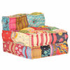 vidaXL Pouffe Multicolor Cotton Medium