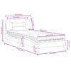 vidaXL Bed Taupe