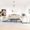vidaXL Sofa Set Cream