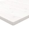 vidaXL Table Top White Solid Pine Wood 24x24in Rounded corners surface