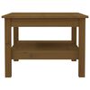 vidaXL Coffee Table Honey brown Solid pine wood 21.7x21.7x15.7 in