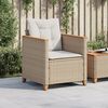 vidaXL Garden Chair Beige, Cream white