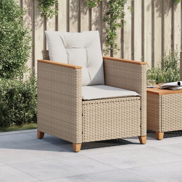vidaXL Garden Chair Beige, Cream white