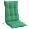 vidaXL Highback Chair Cushion Set of 2 Green
