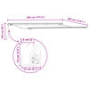 vidaXL Retractable Awning Retractable Multicolour 177.17" x 118.11