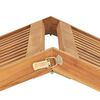 vidaXL Sun Lounger Teak Teak hardwood Standard Collapsible Sun Lounger