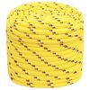 vidaXL Boat Rope Yellow 0.63 " 164.0 ' Polypropylene