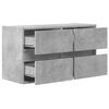 vidaXL TV Wall Cabinet Concrete Grey Engineered Wood Large