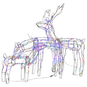 vidaXL Christmas Light Display Multicolored PVC, Steel Medium