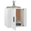 vidaXL Bedside Cabinet High gloss white Engineered wood Compact Cabinet