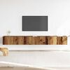 vidaXL TV Cabinet Set Set of 3 Old Wood Engineered Wood Large