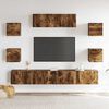 vidaXL TV Cabinet Set Set of 7 Smoked oak Engineered wood Large