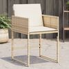 vidaXL Garden Chair Set of 4 Beige